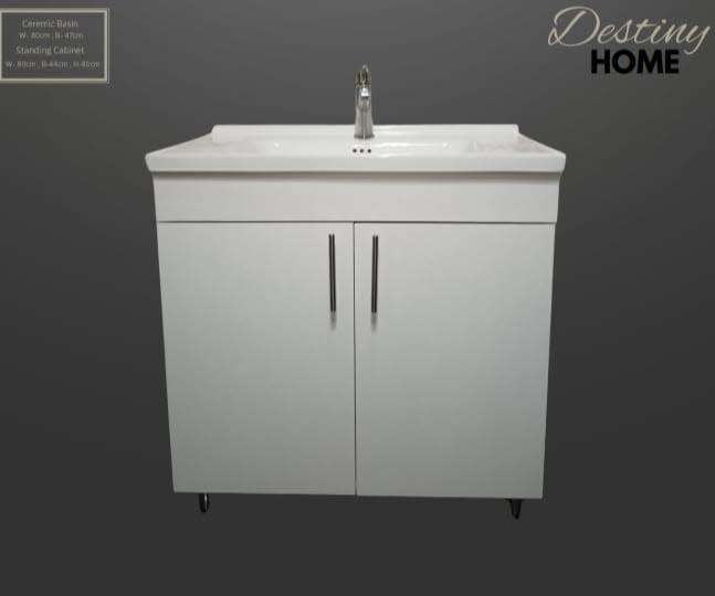 Other Furniture - Standing 2 Door Bathroom Vanity 80cm - Cabinet ...
